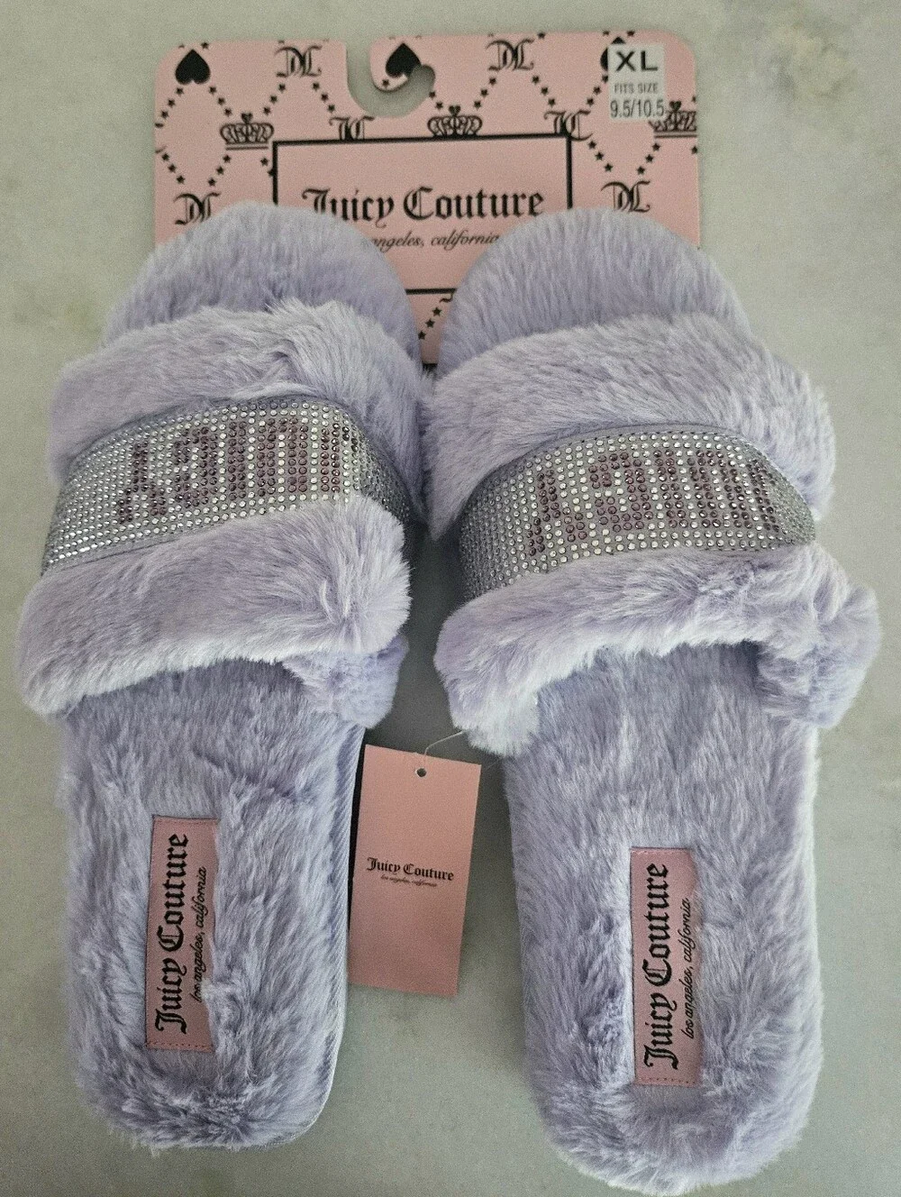 Juicy Couture Faux Fur Slippers